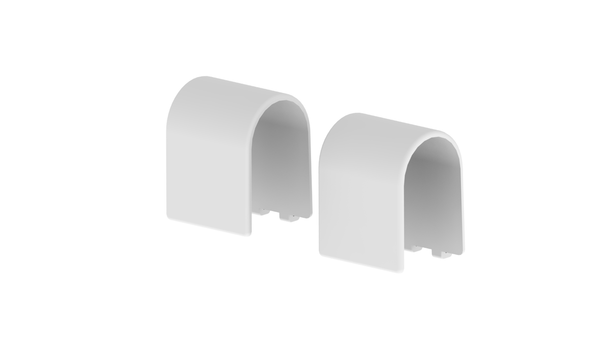 Kroker for feste av ABS hanskeholder til seng (sett av to stk)